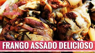 FRANGO ASSADO NO FORNO MACIO E SUCULENTO [upl. by Cody]