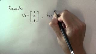 How to find out if a set of vectors are linearly independent An example [upl. by Nwonknu]