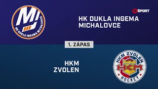 1 zápas štvrťfinále playoff Michalovce – Zvolen 50 HIGHLIGHTY [upl. by Landy778]