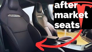 After Market Tesla Performance Seat installed in a nonperformance 2018 Model 3 [upl. by Gearhart]