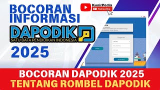 INFORMASI TERBARU BOCORAN DAPODIK 2025 OLEH ADMIN DAPODIK OFFICIAL  PERMENDIKBUD NO12 TAHUN 2024 [upl. by Welford]