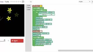 Blockly Games  Turtle  Level 7 [upl. by Aisitel]