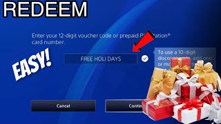 How to Redeem HOLIDAY PSN CODES Step by step [upl. by Wendel]