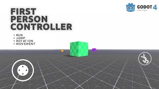 Godot 4 First Person Controller tutorial for mobile  Godot 4 android tutorial  Godot mobile [upl. by Carbo]