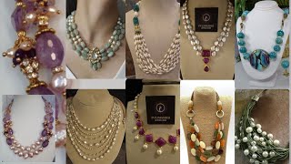 Amethyst amp Baroque Pearl Necklace ♥️  Pearl Stone Necklace  Trending2024Neckpics GirlsFashionKD [upl. by Enattirb]