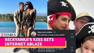 Nick Jonas Sweetest Gesture Yet For Priyanka Chopra Kiss Video From LA Goes Viral  WATCH [upl. by Aleel150]