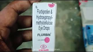 Flurbin eye drops uses in hindiflurbiprofen amp hydroxypropyl methylcellulose eye drops uses in hindi [upl. by Aelam154]