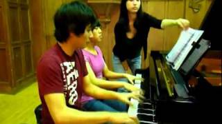 William Tell Overture Piano Duet arr by WeekleyArganbright [upl. by Enihpled]