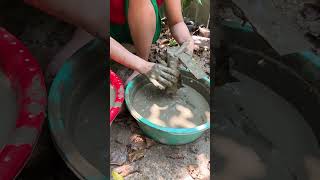 Whats in the mud 🌶️😱🐟 Oddly satisfying asmr viral trending shorts [upl. by March264]