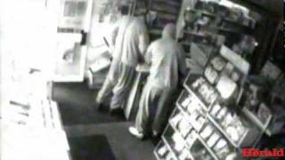 CCTV of armed robbery at Plymouth post office [upl. by Odella]