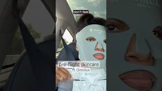 Preflight skincare ft Omnilux  skincare skincareroutine travel traveltips selfcare dogs [upl. by Petrina]