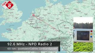 Tropo NPO Radio 2 The Netherlands  926 MHz  received in Lower Bavaria Germany [upl. by Soloman664]