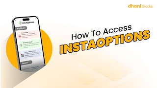 StepbyStep Guide Access InstaOptions on Dhani Stocks  How to Access InstaOptions on Dhani Stocks [upl. by Julianne]