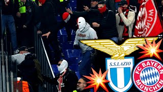 Angriff am Block Affenlaute amp Pyroshows SS Lazio  Bayern 10 [upl. by Shapiro309]