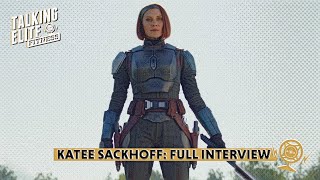 Katee Sackhoff Talks About The Mandalorian Fitness And Upcoming Roles  Full Interview [upl. by Adaran]