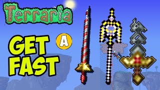 Terraria how to get Durendal EASY  Terraria how to get Gungnir amp Hallowed Jousting Lance [upl. by Phillada]