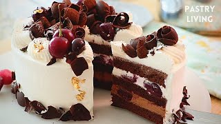 Amazing Black Forest Cake Recipe 🍒 [upl. by Obocaj]