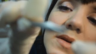 ASMR Dermatologist Exam  Extractions Latex Gloves Gentle Speaking [upl. by Rollie]