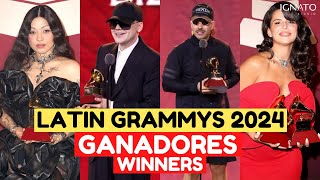 LATIN GRAMMY 2024 GANADORES  WINNERS [upl. by Annig]