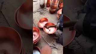 The process of making a charcoal copper pot with a chimney [upl. by Ezalb974]