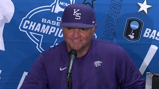 Kansas State Baseball  Pete Hughes speaks after Wildcats 194 win against Louisiana Tech [upl. by Alcock]