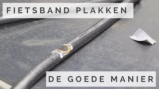 Zelf je fiets band plakken  Fietsband repareren [upl. by Bloomer]