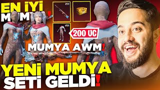 OHA YENİ MUMYA SETİ GELDİ 200 UC YE ALINABİLİYOR YENİ MUMYA AWM PUBG Mobile [upl. by Nahs565]