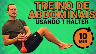 Treino de Abdominais com Halter – 10 Minutos de Circuito Intenso [upl. by Hamid]