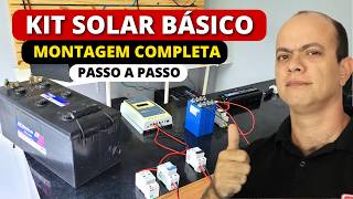 😃 Kit de Energia Solar OFF GRID que liga MUITA COISA  Montagem COMPLETA  Passo a passo [upl. by Eelir110]