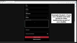 How to create an account on InTestimony [upl. by Eninaj887]