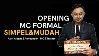 Tips Opening MC Formal  Alan Albana mcformal [upl. by Yrtneg]