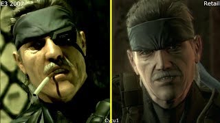 Metal Gear Solid 4 E3 2007 Demo vs Retail PS3 Graphics Comparison [upl. by Neelahs]