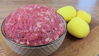 Gibt es Hackfleisch und Kartoffeln 2 schnelle einfache und sehr leckere Rezepte [upl. by Lyrej]