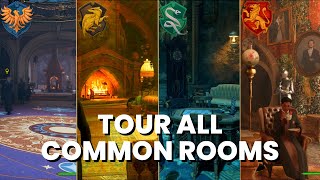 All Common Rooms Tour  Hogwarts Legacy [upl. by Malvie]