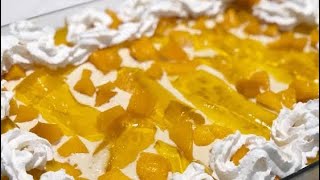 how to make mango delight  refreshing summers recipie [upl. by Ilario]