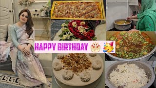 Happy birthday to me🎂🎂🥳🥳 Apni Birthday p sarhi pehni  15 logon k lie khana bnaia or masjid main [upl. by Aelc]