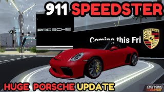 Porsche 911 Speedster CONFIRMED Update Driving Empire [upl. by Nosa]