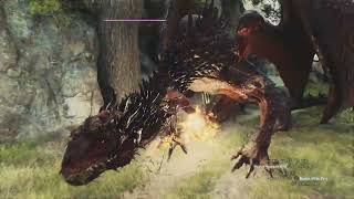 Blades of Pyre Vs Lesser Dragon  Dragons Dogma 2 [upl. by Saudra]