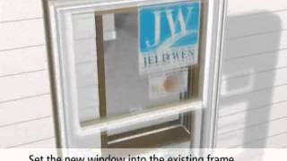 JELDWEN Pocket Replacement DoubleHung Window [upl. by Drofdeb67]