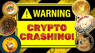 WARNING ⛔️ CRYPTO CRASHING Doge Shiba Inu Floki Ethereum and Bonk Price Prediction 🔥 [upl. by Magna]