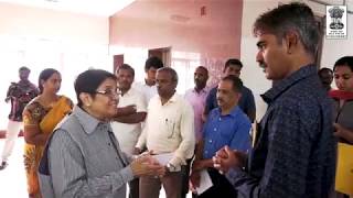 Dr Kiran Bedi visits School Education Department [upl. by Arthur]