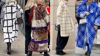 Beautiful Winter Fashion 2024 How to be Elegant in outwear Style Shopping in London [upl. by Meid]