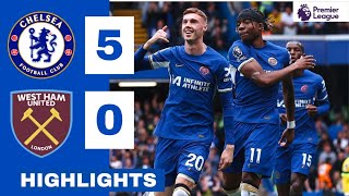 Chelsea vs West Ham HIGHLIGHTS 50 Madueke Gallagher Palmer amp Jackson GOALS [upl. by Boone]