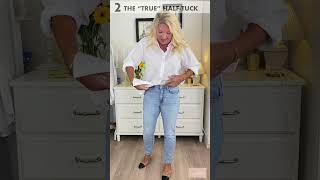 HOW TO HALF TUCK A SHIRT FOR WOMEN  2 [upl. by Retsof]