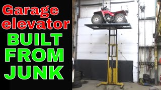 Busted Man Lift Turned into a 2nd Floor Barn elevator [upl. by Abdul]