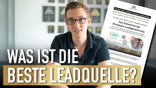 Was ist die beste Leadquelle für Berater Agenturen amp Dienstleister NEUE VideoReihe [upl. by Airlee]