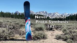 Never Summer Women’s ProtoSynthesis 2022 Snowboard Revew [upl. by Solange]