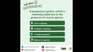 Crop Science questions set 6 [upl. by Stock147]