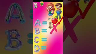 A B C D cartoon short video for kids [upl. by Artaed]