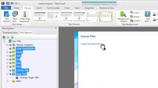 Using the Design Ribbon in Lectora V11 eLearning Software [upl. by Llyrpa]